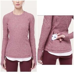 Lululemon Runderful Long Sleeve running shirt 6
Heathered Misty Merlot
